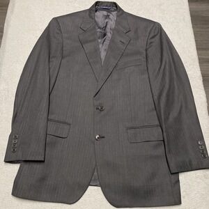 Brooks Brothers‎ Loro Piana Blazer Mens 40R Black Wool Herringbone 1818 Madison